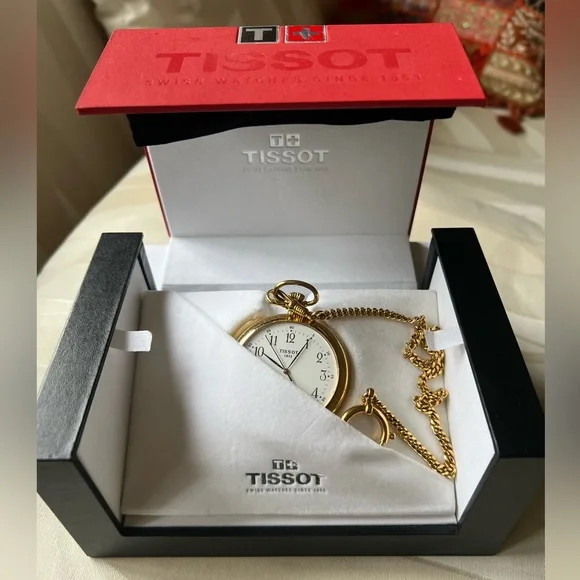 EUC TISSOT POCKET WATCH. CASE AND DUST BAG INCLUDED. - Picture 7 of 13